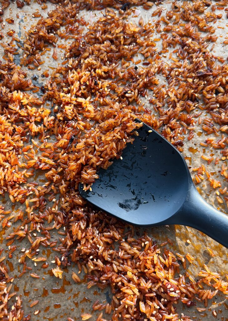 Crispy Rice Satay Salad