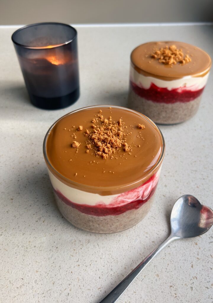 Biscoff and Raspberry Overnight Weetabix