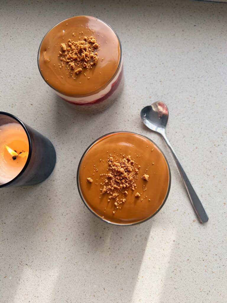 Biscoff and Raspberry Overnight Weetabix