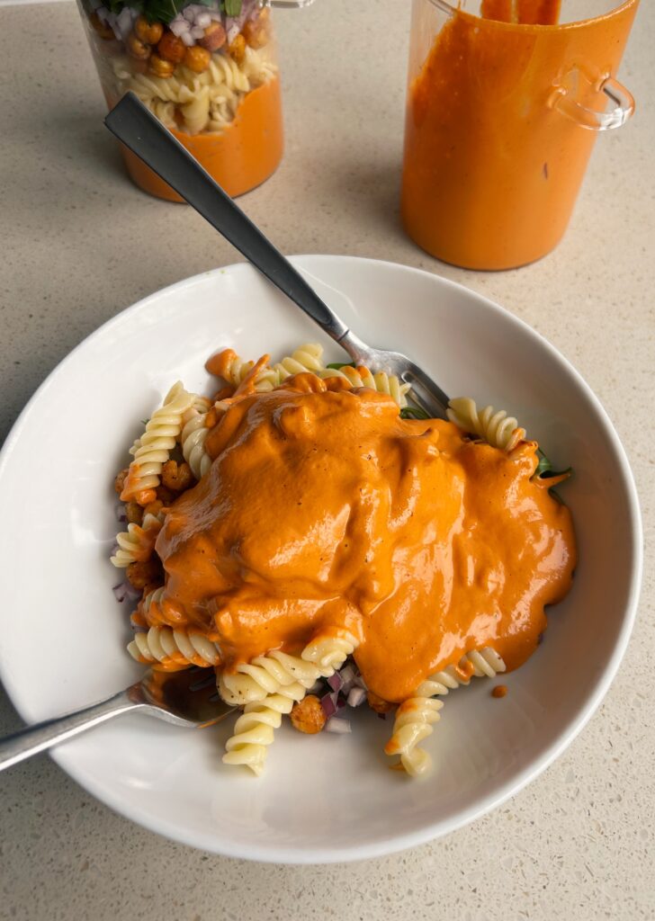 Creamy Romesco Pasta Salad