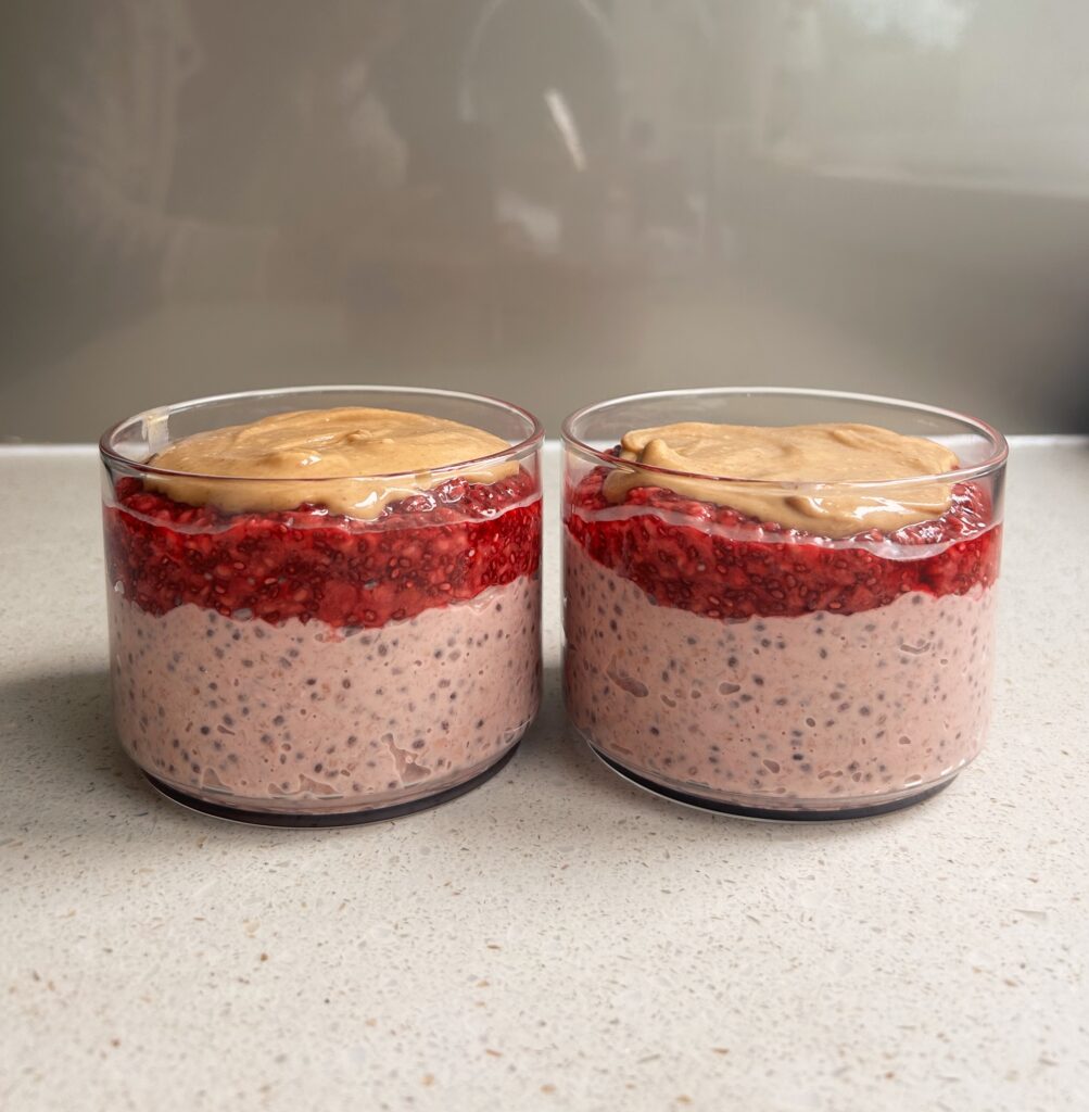 Peanut Butter Jam Overnight Oats