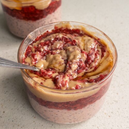 Peanut Butter Jam Overnight Oats