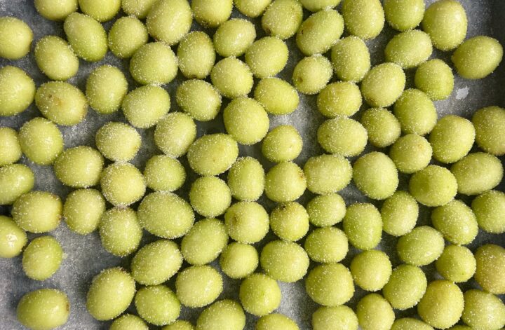 Sweet & Sour Frozen Grapes